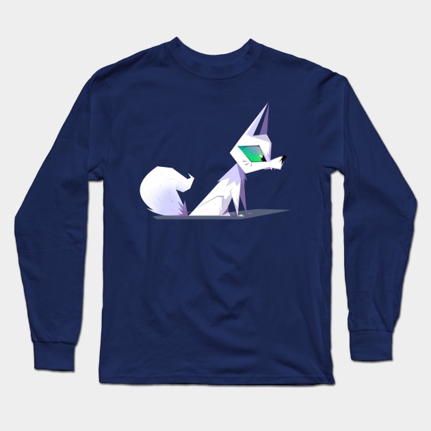 Fantasy pup Long Sleeve T-Shirt by Polygonal Mess